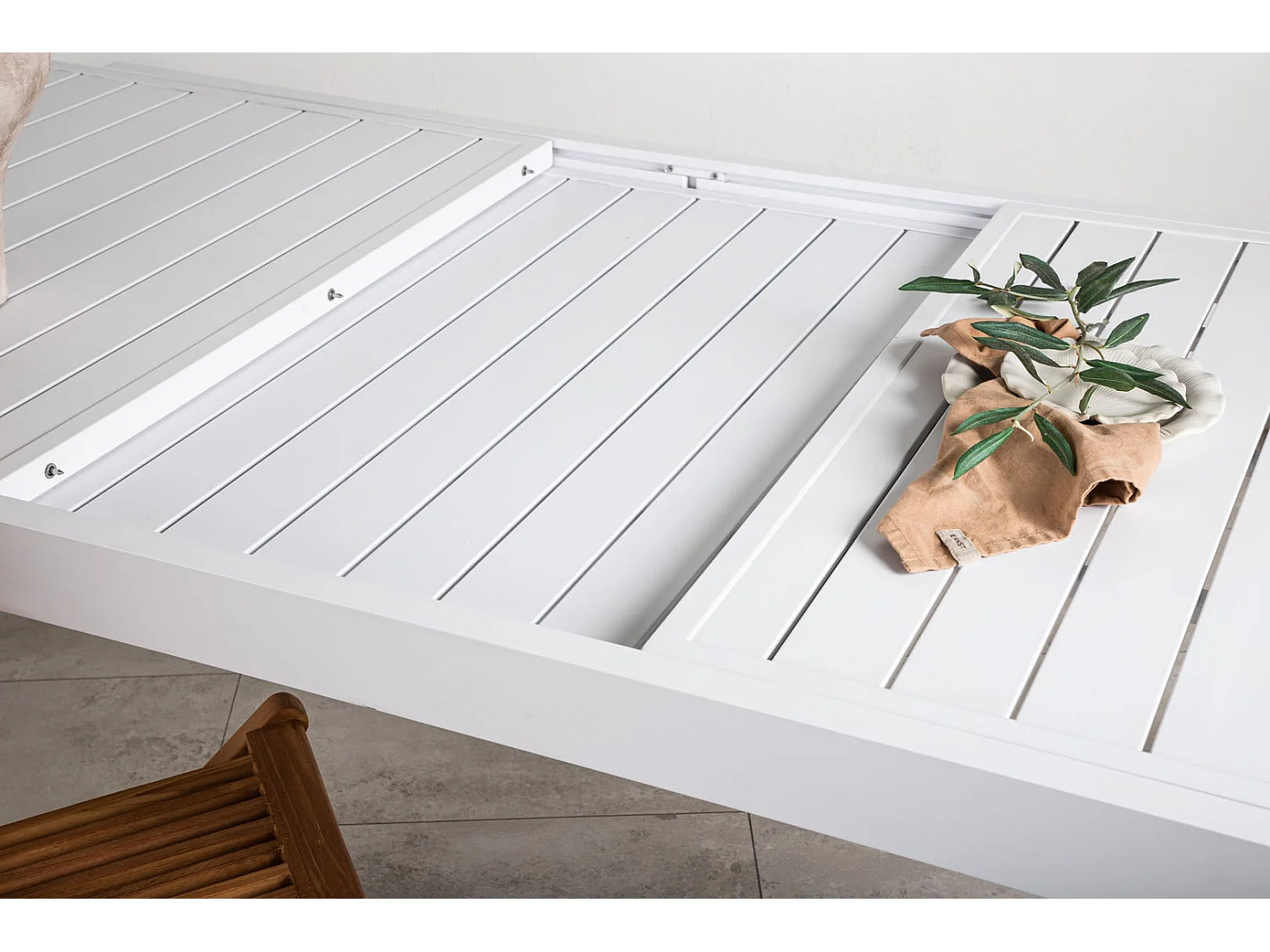 Table de Jardin Extensible "Marbella" 160-240cm Blanc