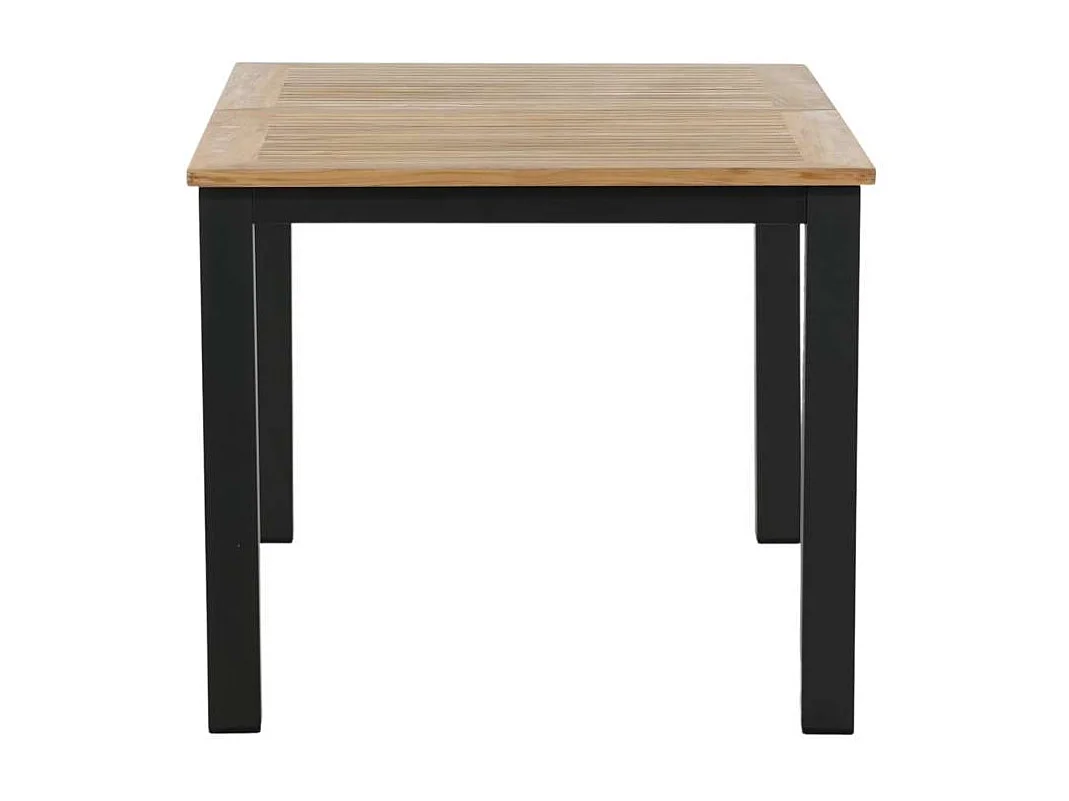 Table de Jardin Extensible "Panama" 152-210cm Naturel & Noir