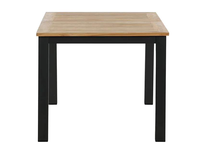 Panama eettafel tuin incl. extra blad 152, 210 cm zwart, natuur.