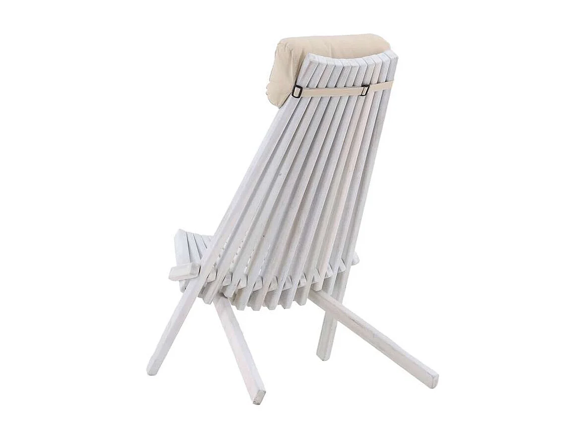 Fauteuil de Jardin Design "Maja" 79cm Blanc