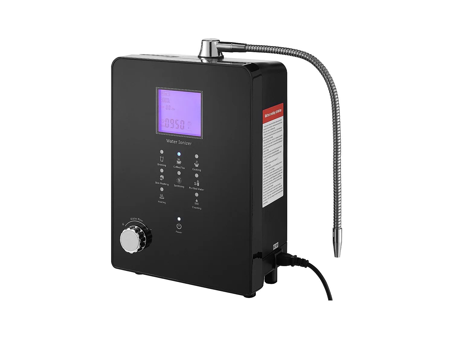 Machine de Purification d'Eau Alcaline Ioniseur SucceBuy, PH3-11.2, 9000L, LCD à Commande Tactile