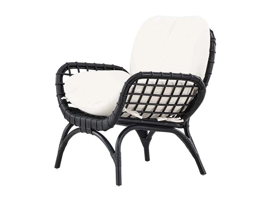 Fauteuil de Jardin "Moana" 80cm Noir