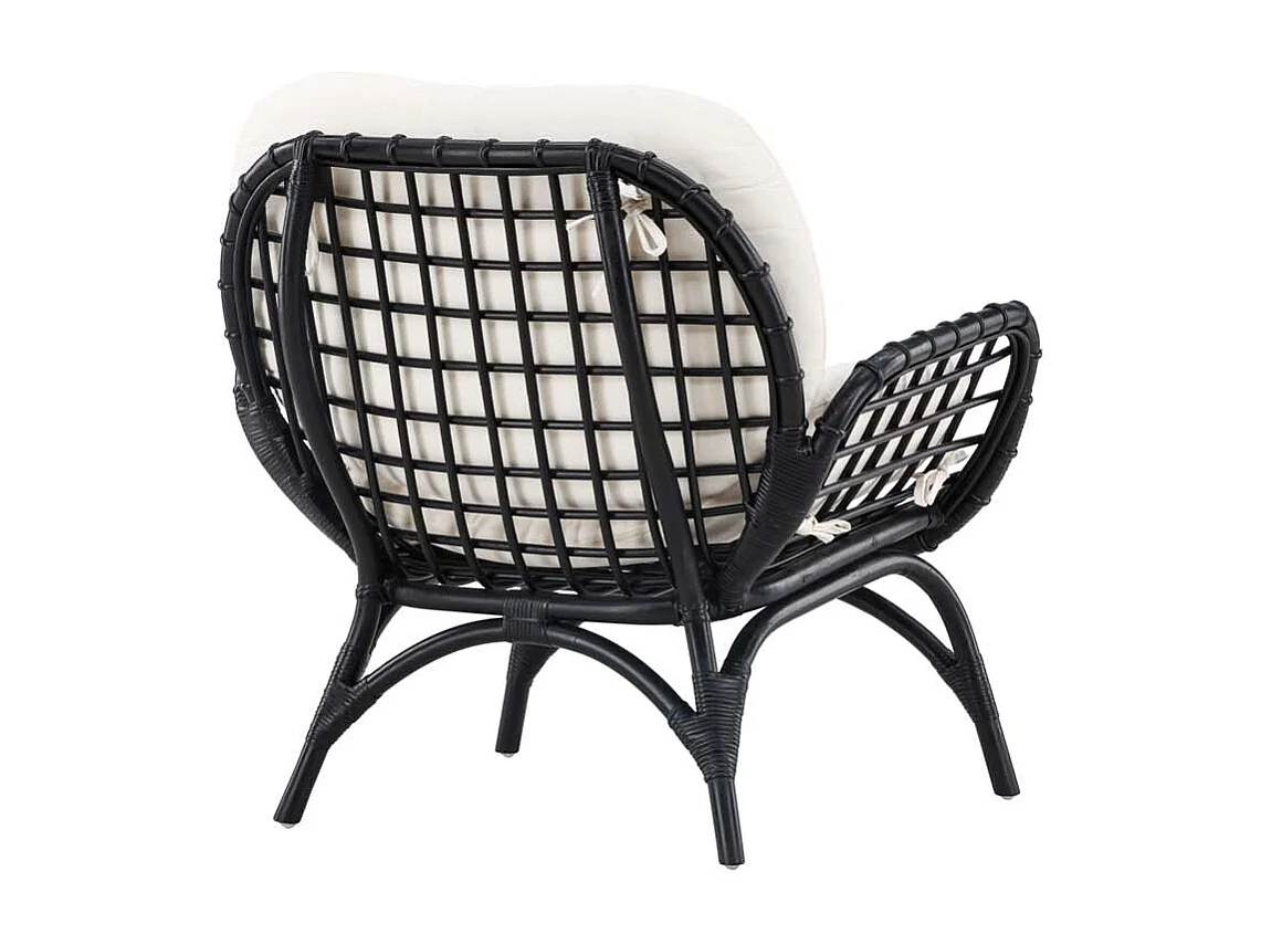 Fauteuil de Jardin "Moana" 80cm Noir
