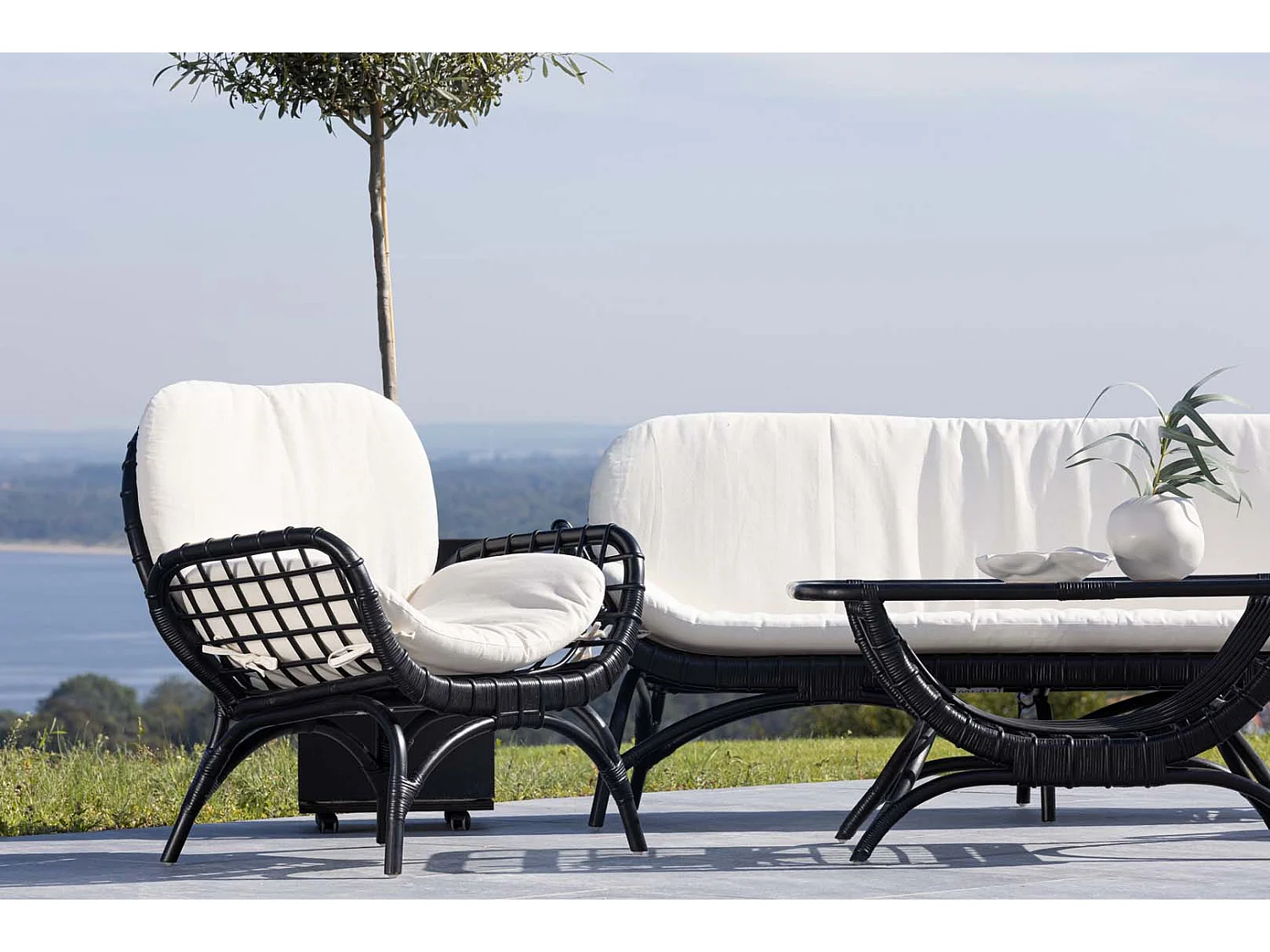 Fauteuil de Jardin "Moana" 80cm Noir