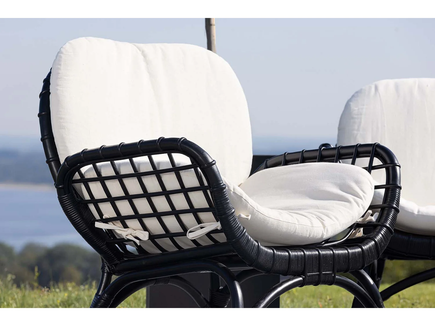 Fauteuil de Jardin "Moana" 80cm Noir