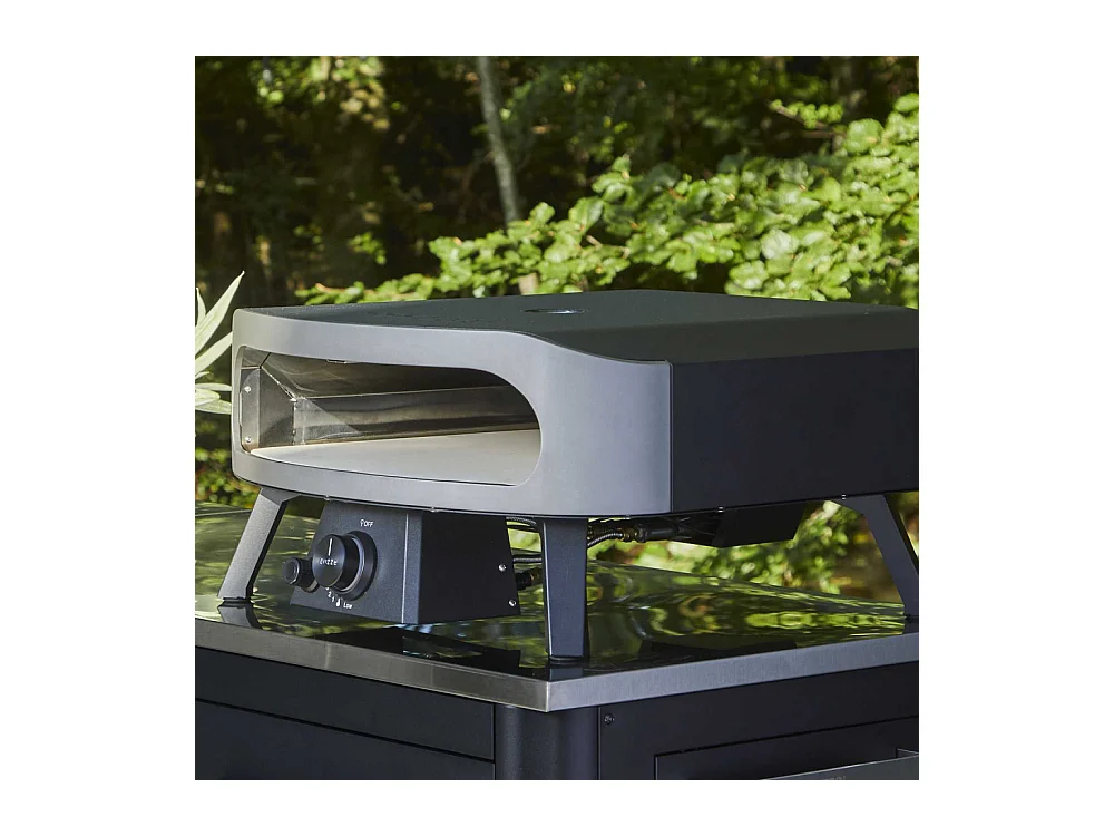 Four à pizza au gaz Classic avec porte Pierre à pizza 43 x 43 x 1 cm