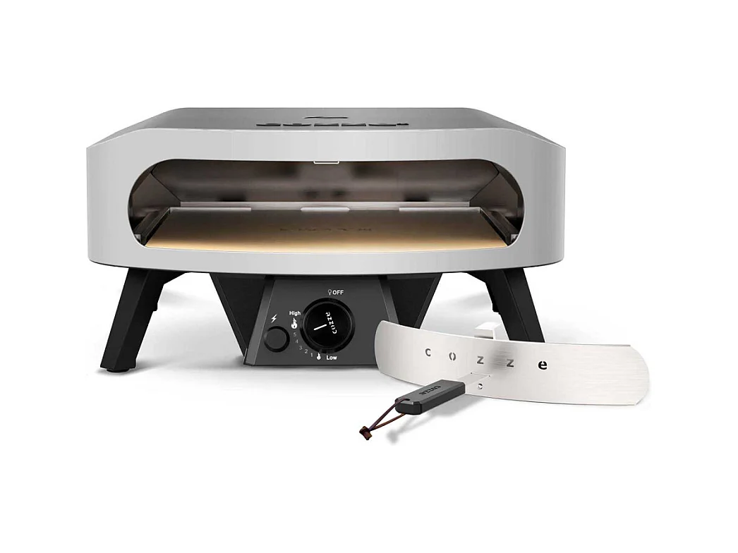 Four à pizza au gaz Classic avec porte Pierre à pizza 43 x 43 x 1 cm