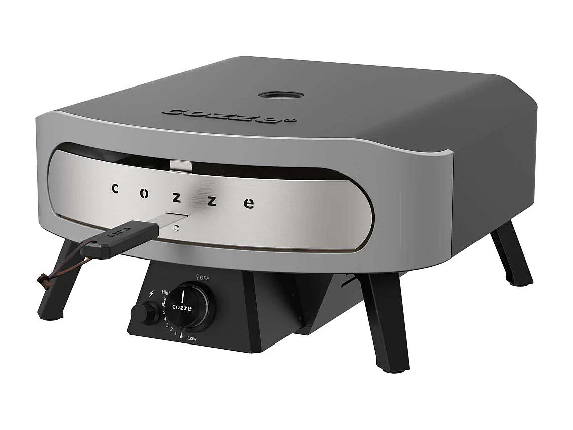 Four à pizza au gaz Classic avec porte Pierre à pizza 43 x 43 x 1 cm