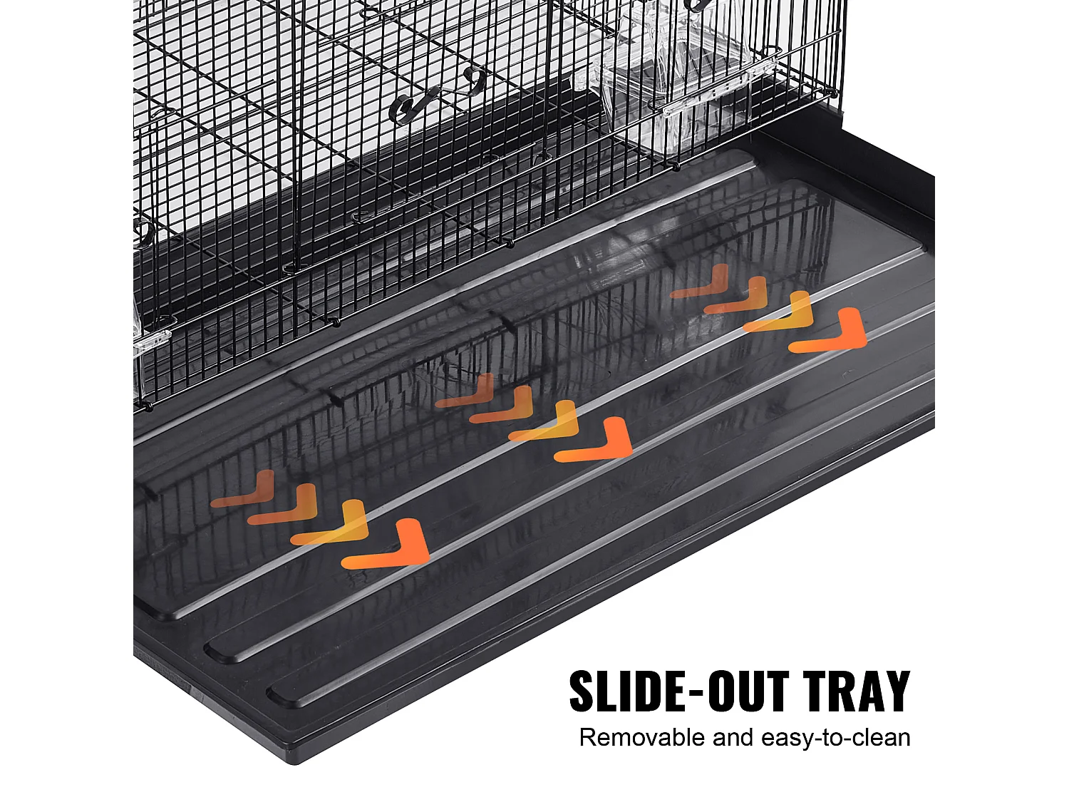 Vogelkooi, SucceBuy 76 cm Metalen Vogelkooi voor Parkieten, Valkparkieten en Kleine Papegaaien