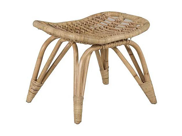 Fauteuil de Jardin & Repose-Pieds "Ella" 131cm Naturel