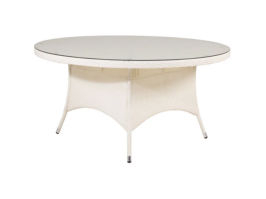 Table de Jardin Ronde "Volta" 150cm Blanc