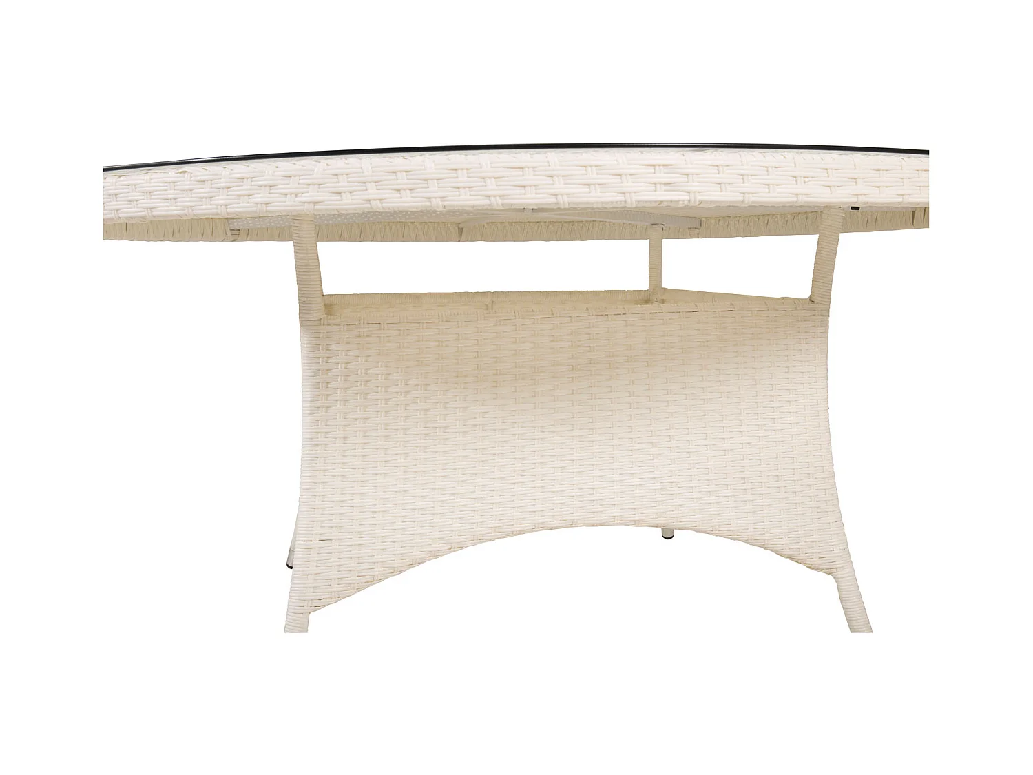 Table de Jardin Ronde "Volta" 150cm Blanc