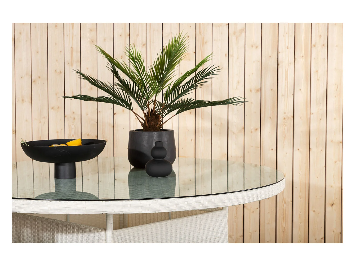 Table de Jardin Ronde "Volta" 150cm Blanc