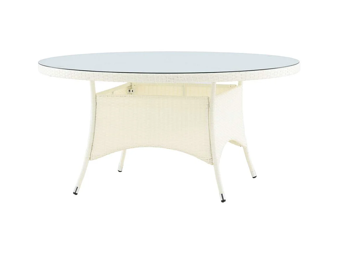 Table de Jardin Ronde "Volta" 150cm Blanc