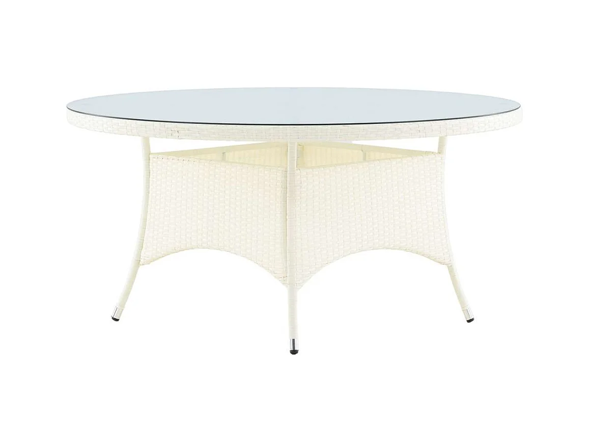 Table de Jardin Ronde "Volta" 150cm Blanc