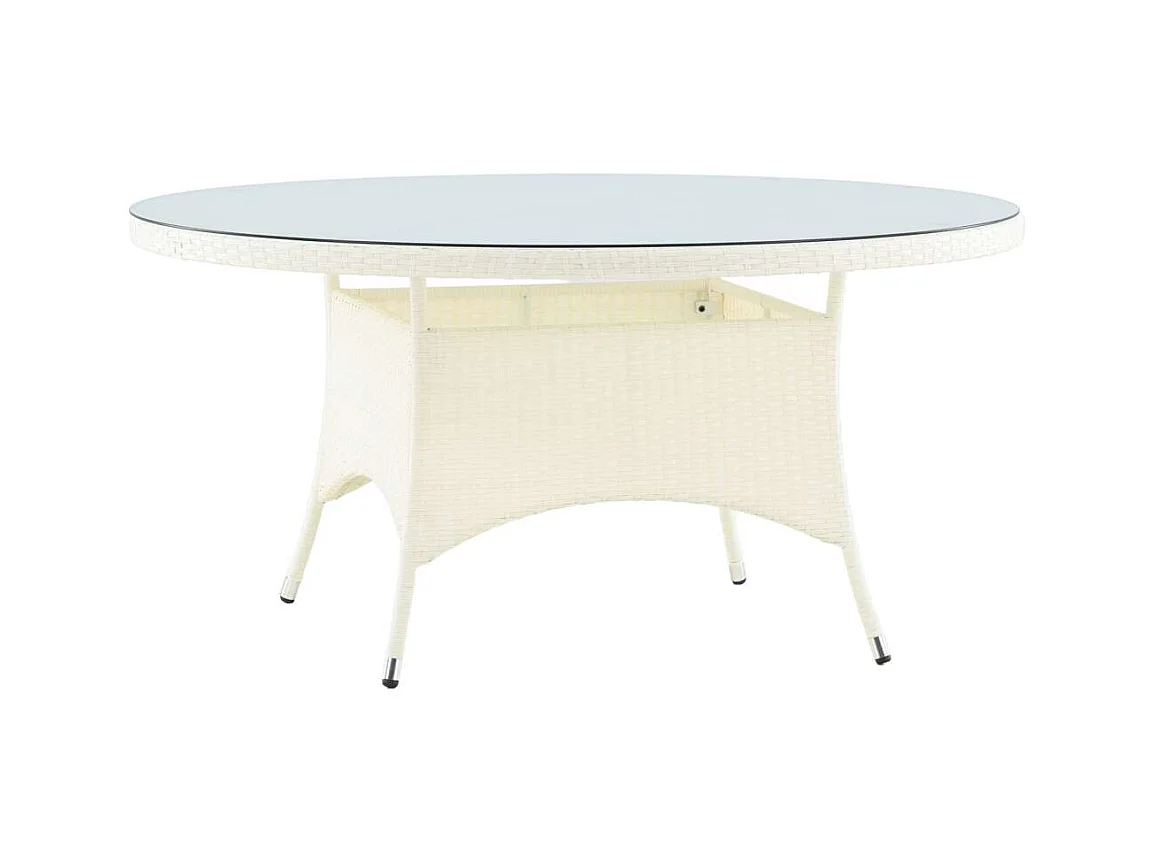 Table de Jardin Ronde "Volta" 150cm Blanc
