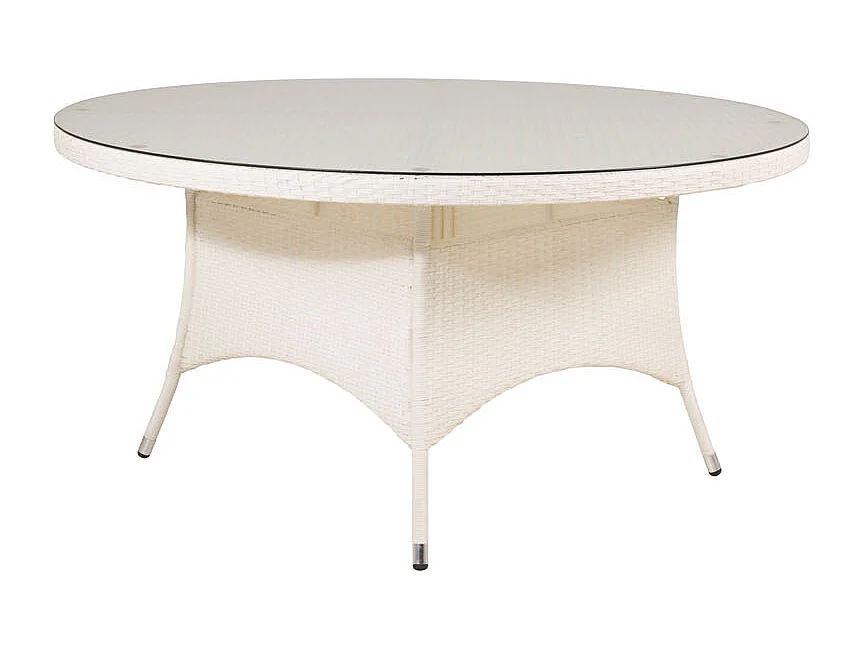 Table de Jardin Ronde "Volta" 150cm Blanc