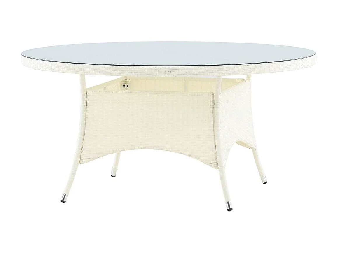 Table de Jardin Ronde "Volta" 150cm Blanc