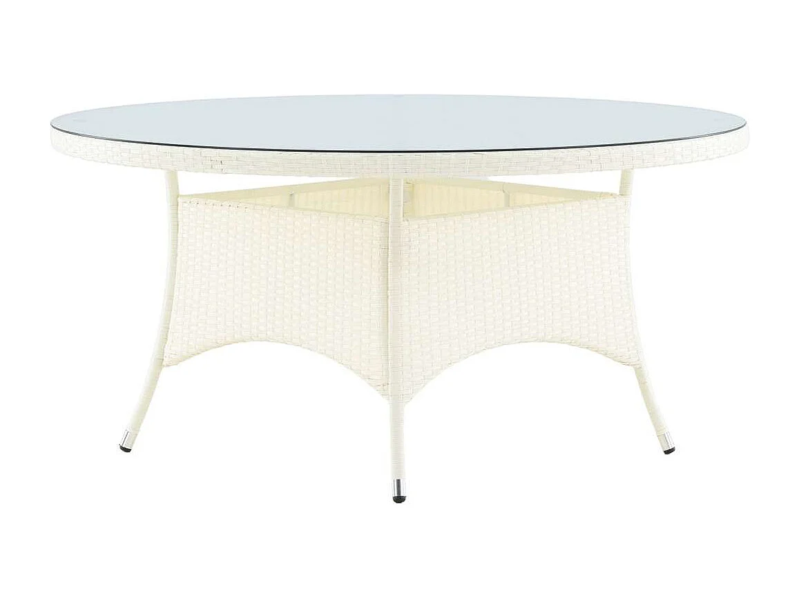 Table de Jardin Ronde "Volta" 150cm Blanc