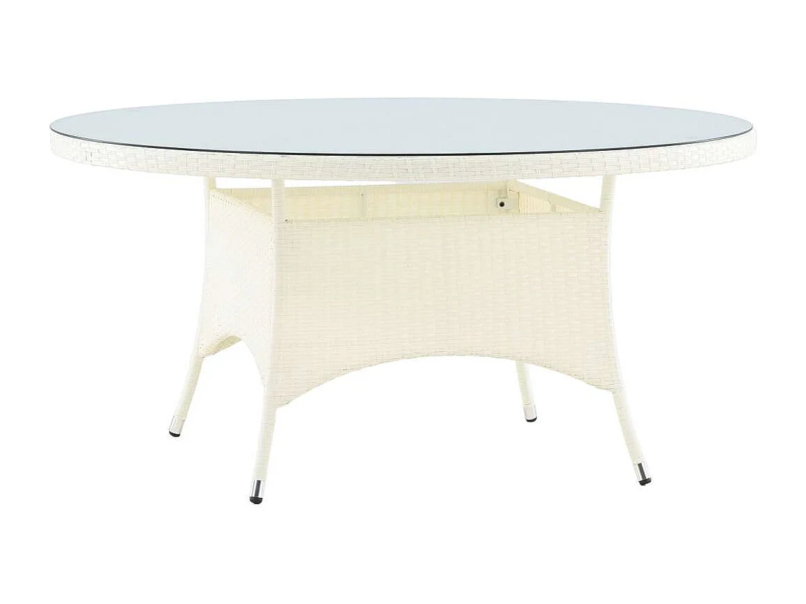 Table de Jardin Ronde "Volta" 150cm Blanc