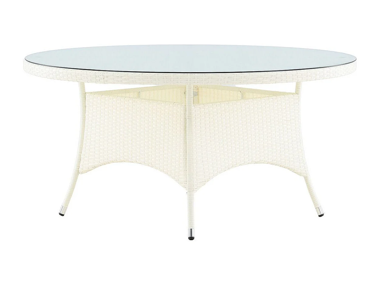 Table de Jardin Ronde "Volta" 150cm Blanc