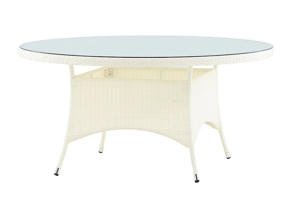 Table de Jardin Ronde "Volta" 150cm Blanc