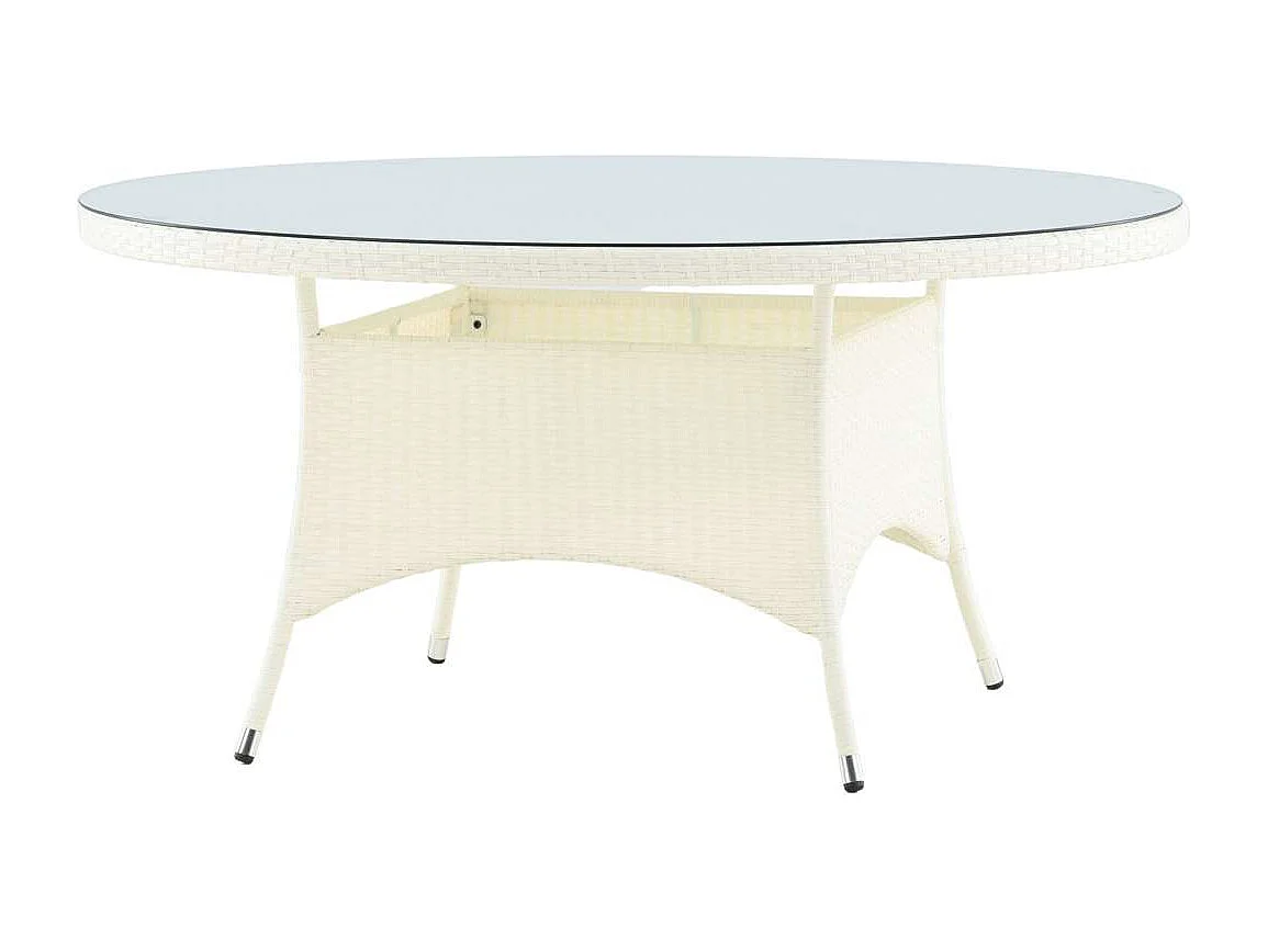 Table de Jardin Ronde "Volta" 150cm Blanc