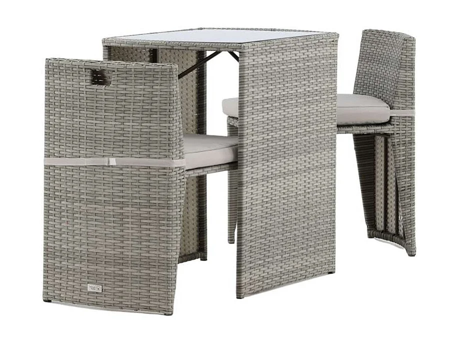 Savanna ensemble de salon ensembles 3 parties gris.