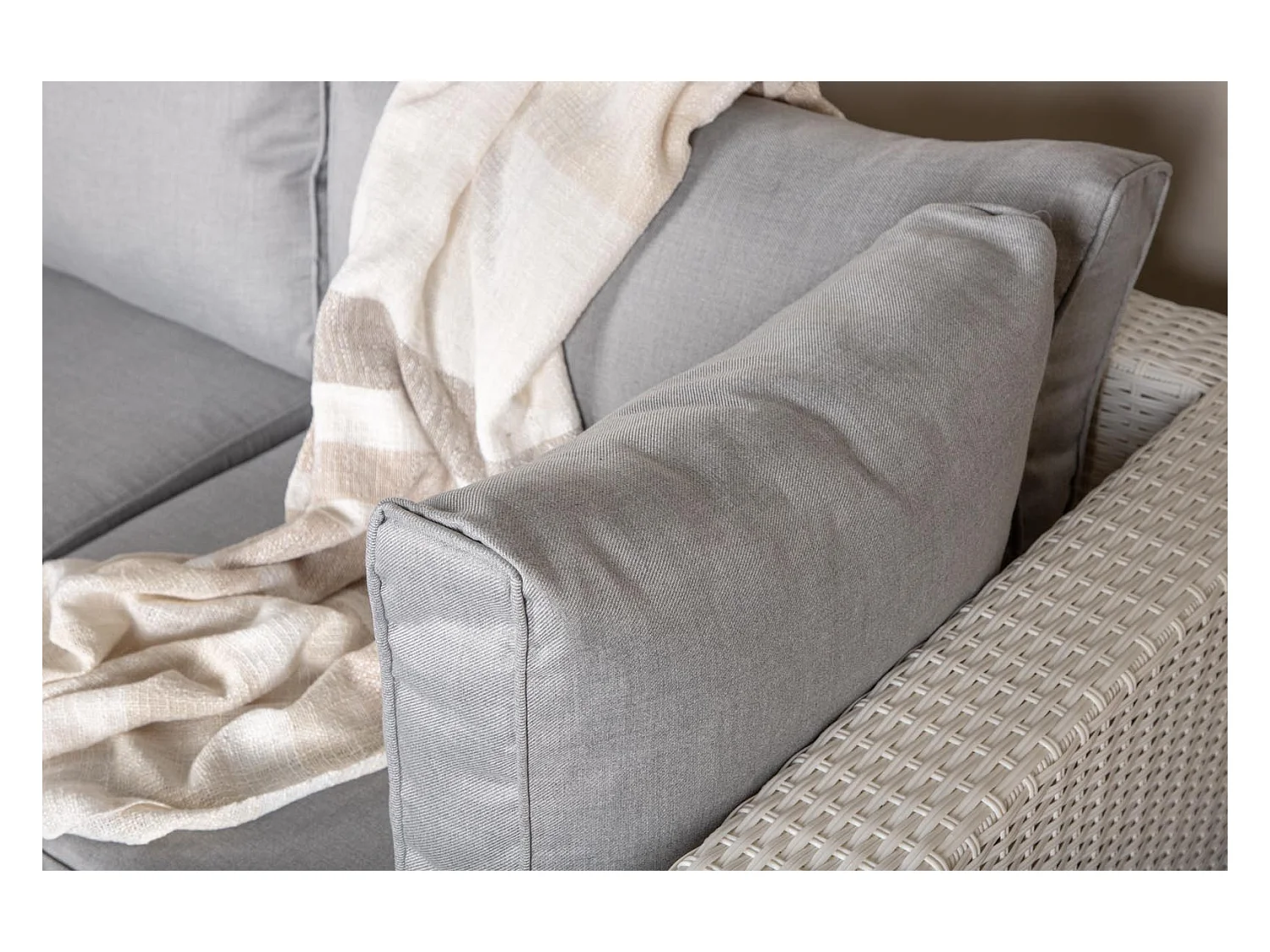 Amazon loungeset 2 delen grijs,wit.