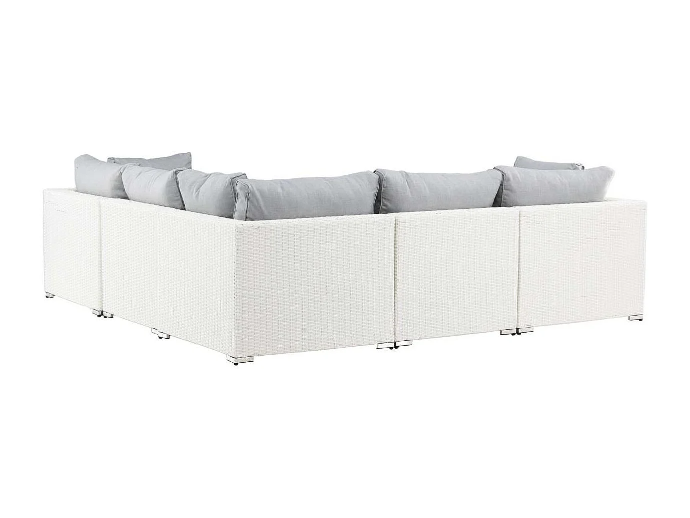 Salon d'Angle de Jardin "Amazona" 249cm Blanc