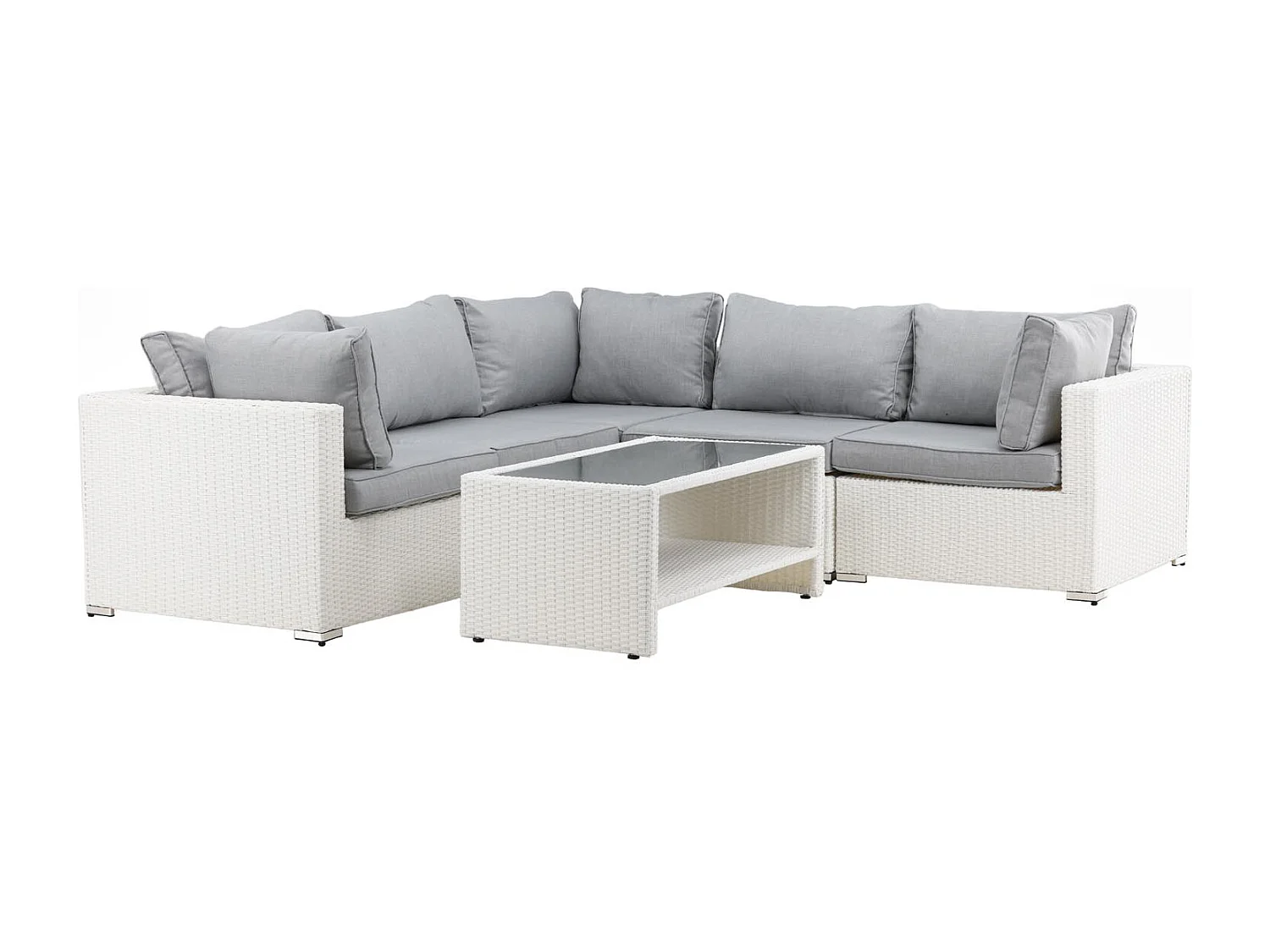 Amazon loungeset 2 delen grijs,wit.