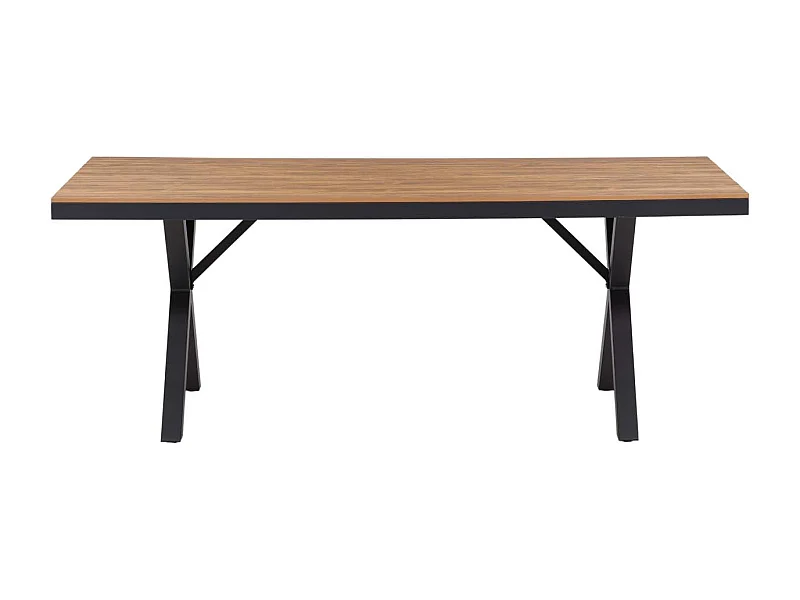 Garcia Gartentisch 100x200cm schwarz.