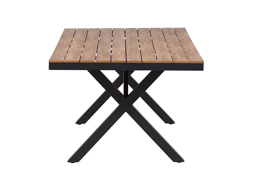 Garcia table de jardin 100x200cm noir.