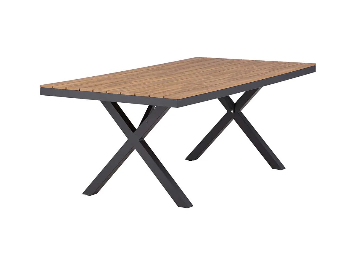 Garcia table de jardin 100x200cm noir.