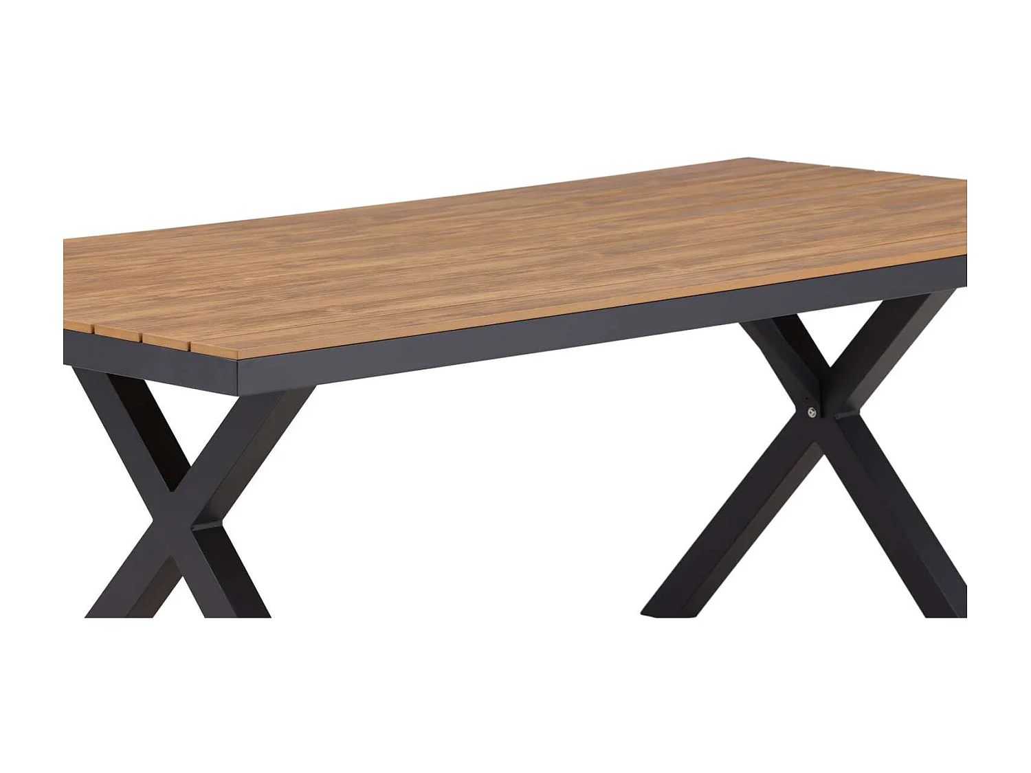 Garcia table de jardin 100x200cm noir.