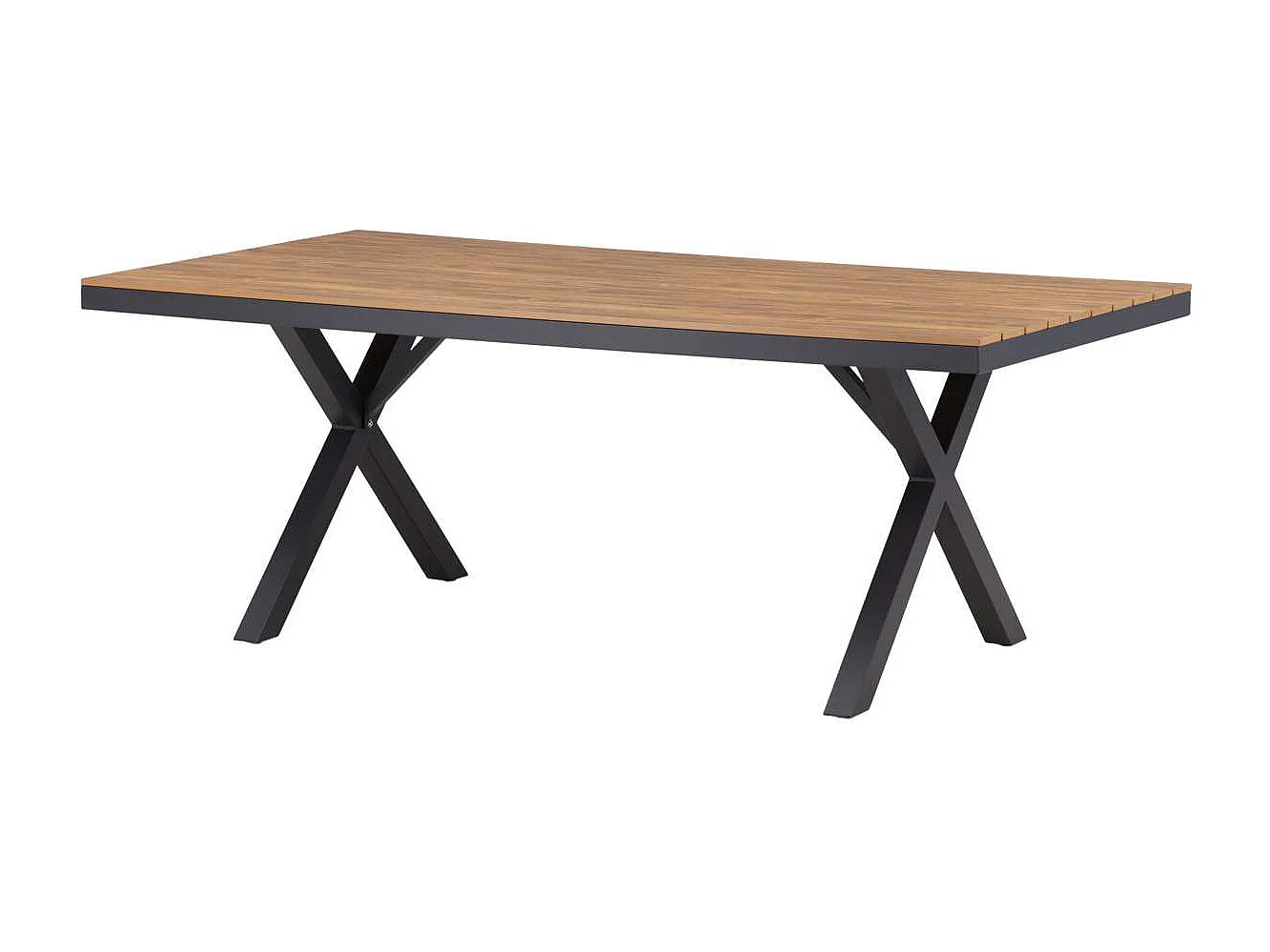 Garcia table de jardin 100x200cm noir.