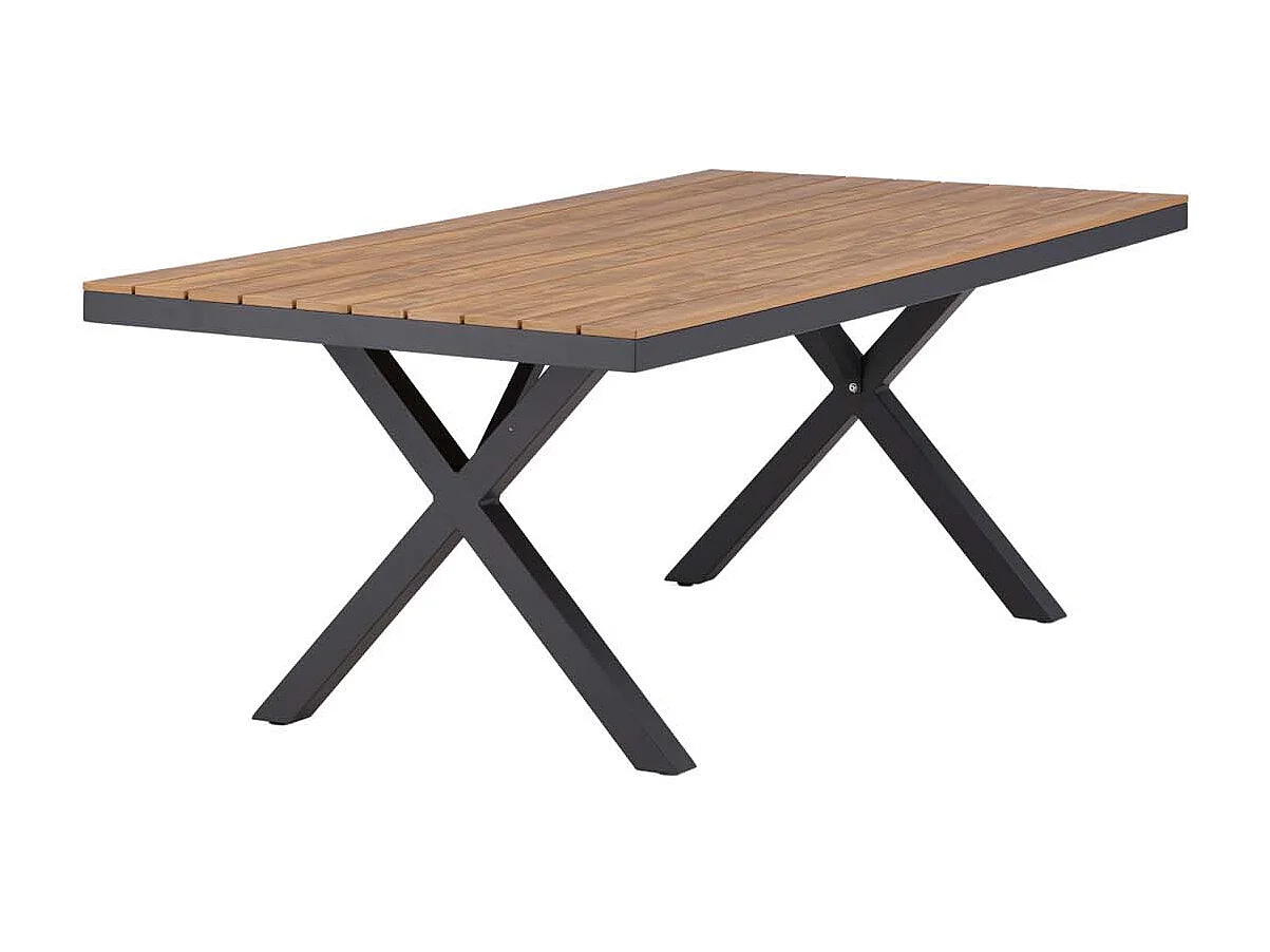 Garcia tuintafel 100x200cm zwart.