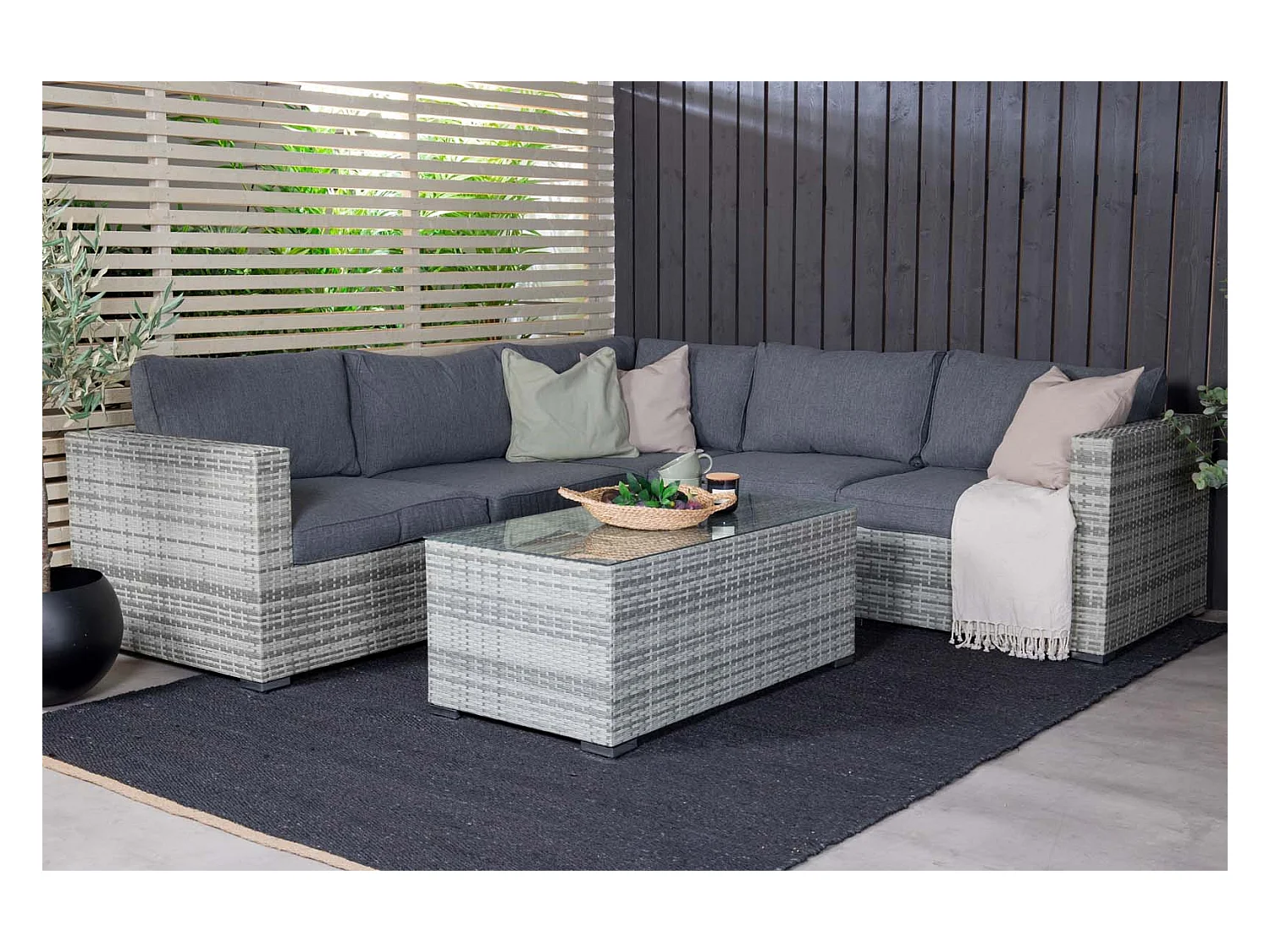 Amazon loungeset 2 delen grijs.