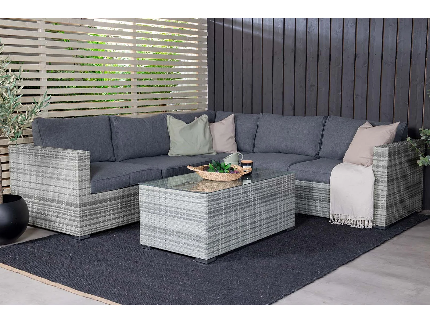 Amazon loungeset 2 delen grijs.