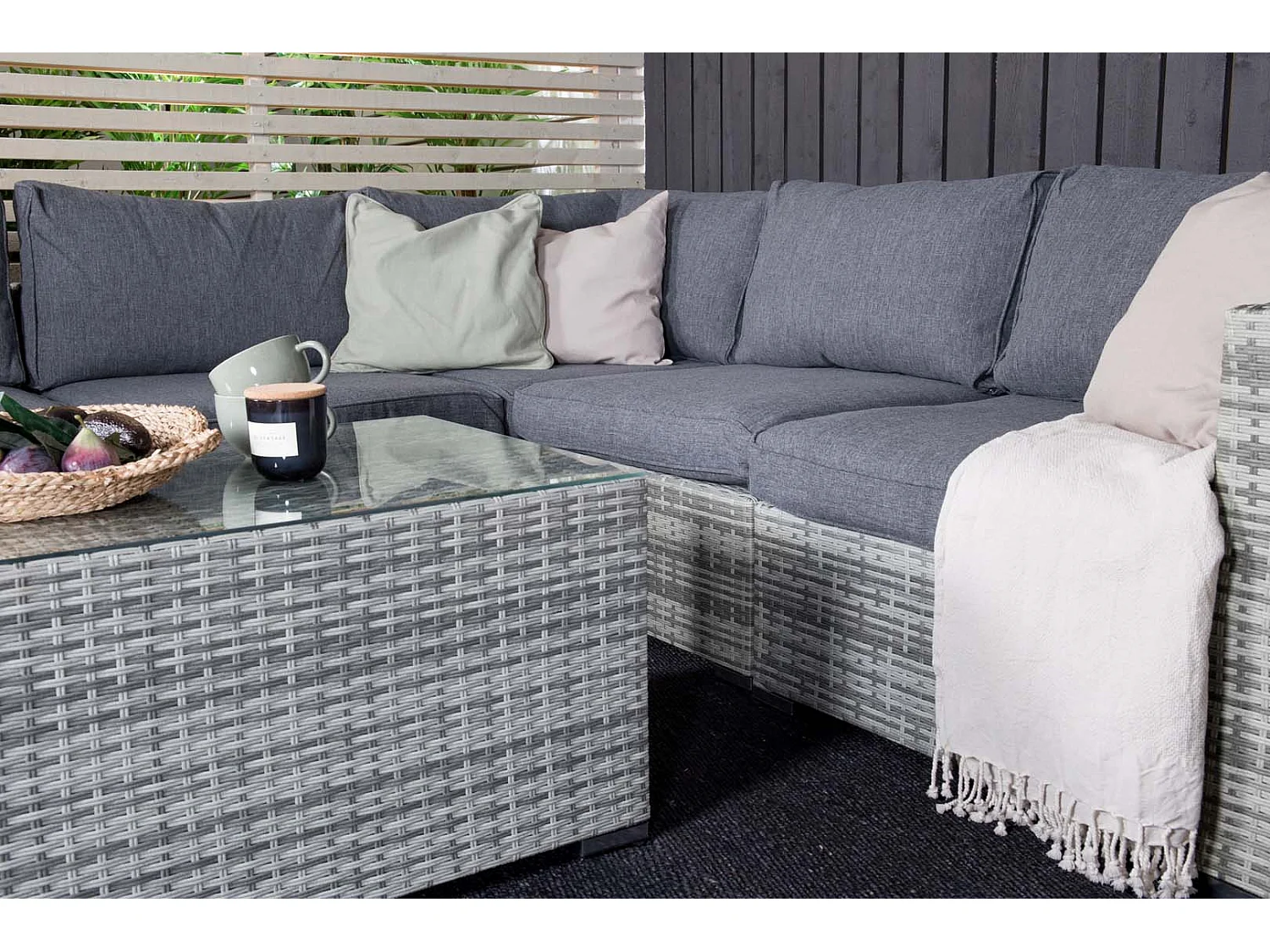 Amazon loungeset 2 delen grijs.