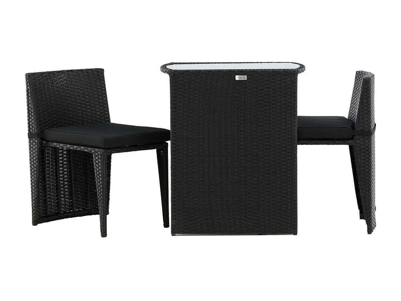 Savanna ensemble de salon ensembles 3 parties noir.