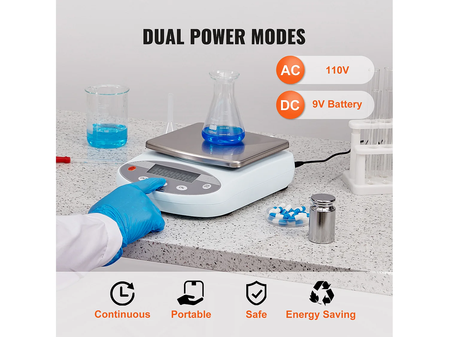Balance de Laboratoire Analytique SucceBuy, 2000g x 0,01 g, 13 Unités, Électronique