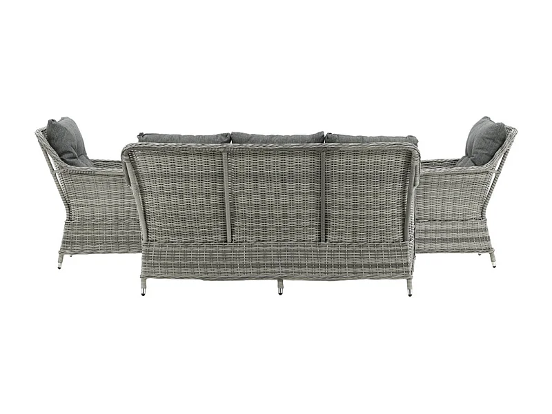 Salon de Jardin "Vikelund" 176cm Gris