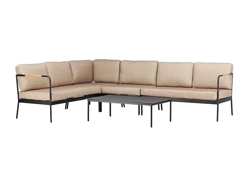 Pehnna Lounge-Set 2 Teile beige,schwarz.