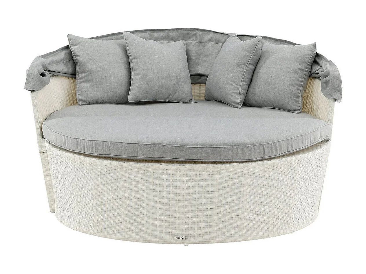 Salon de Jardin "Padova" 153cm Blanc