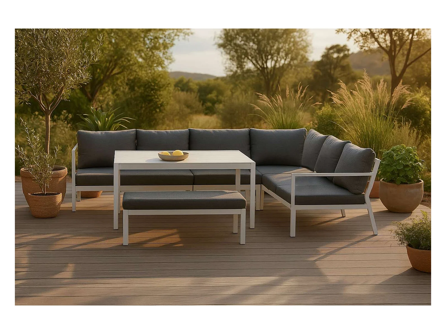 Ramos Corner Sofa Set