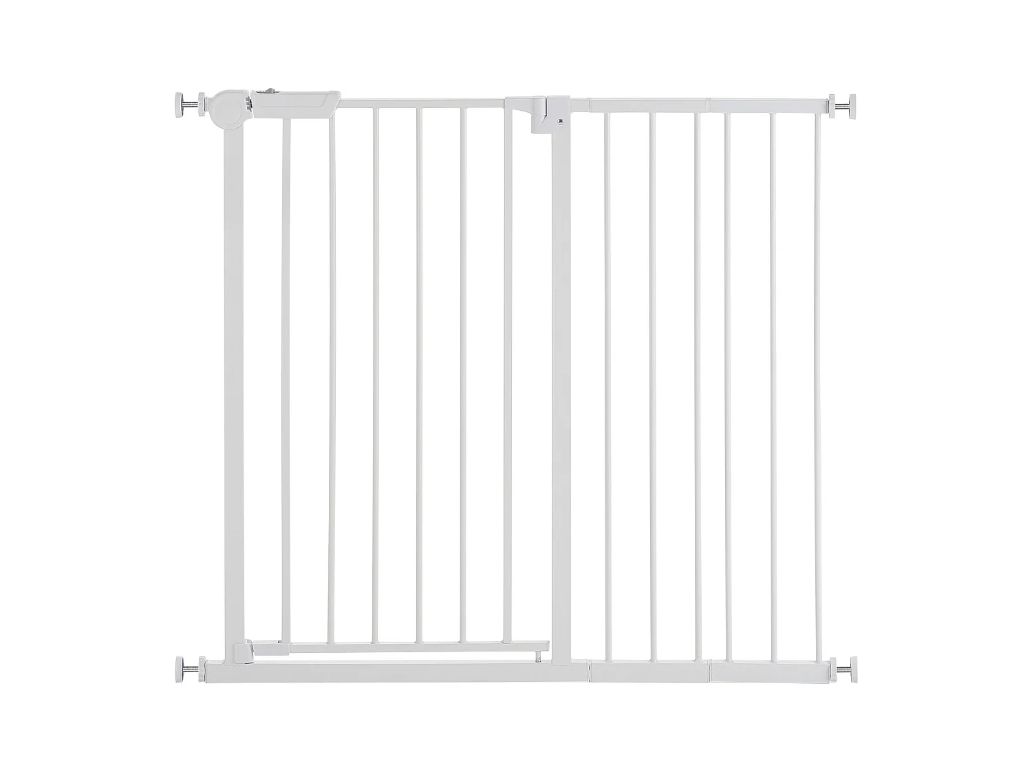 Barrière de Sécurité Animaux, SucceBuy Barrière de Sécurité Extensible pour Chiens LxH 65-101,6x91,4 cm Blanc