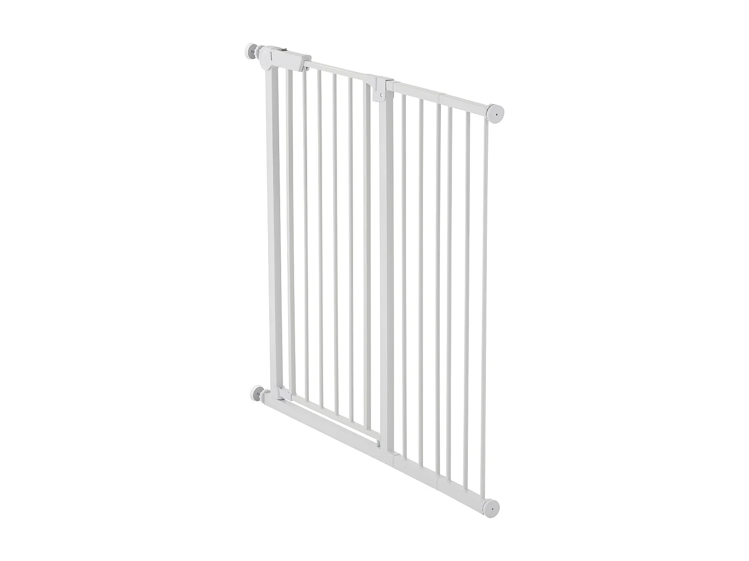 Puerta de Seguridad para Mascotas, SucceBuy Extensible 65 - 101,6 x 91,4 cm Color Blanco