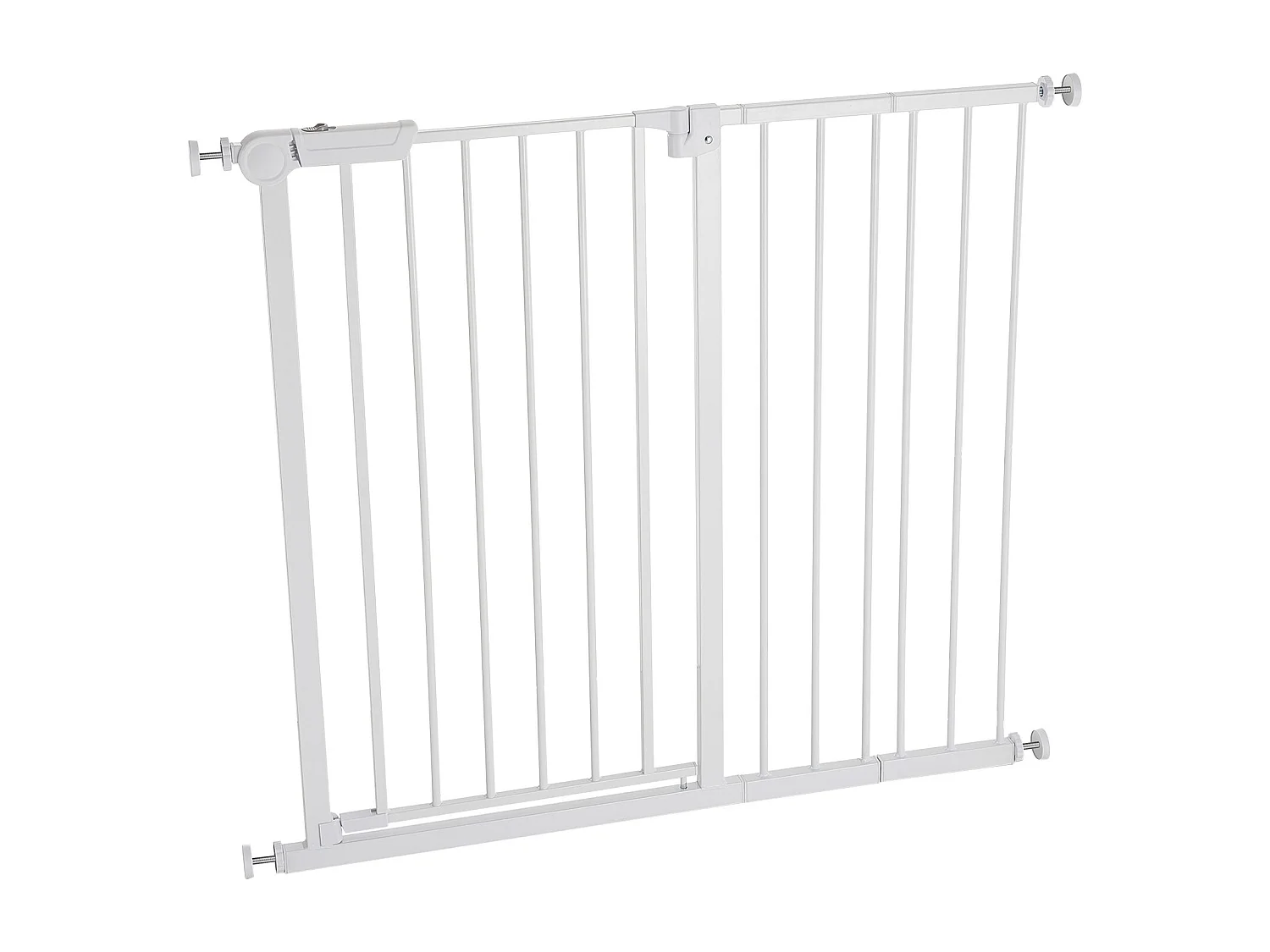Puerta de Seguridad para Mascotas, SucceBuy Extensible 65 - 101,6 x 91,4 cm Color Blanco
