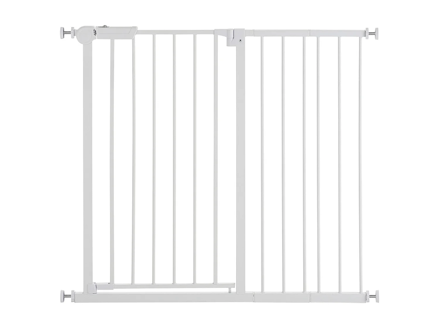 Puerta de Seguridad para Mascotas, SucceBuy Extensible 65 - 101,6 x 91,4 cm Color Blanco